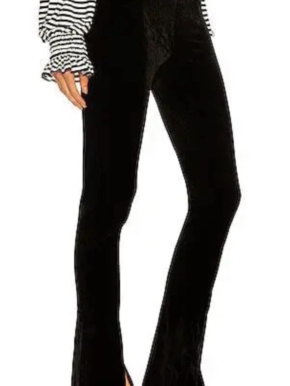Norma Kamali Women’s Black Stretch Flare Leggings